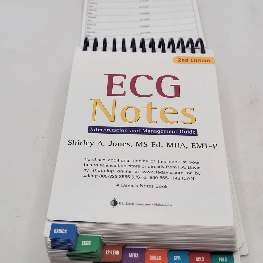 Shirley A Jones ECG Notes Interpretation and Management Guide Spiral 2nd Ed Ex
